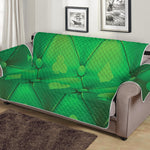 Green Playing Card Suits Pattern Print Sofa Protector