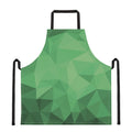 Green Polygonal Geometric Print Apron