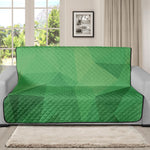 Green Polygonal Geometric Print Futon Protector