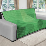 Green Polygonal Geometric Print Futon Protector