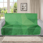 Green Polygonal Geometric Print Futon Protector