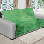 Green Polygonal Geometric Print Futon Protector