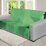 Green Polygonal Geometric Print Futon Protector