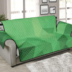 Green Polygonal Geometric Print Sofa Protector