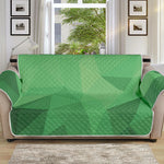 Green Polygonal Geometric Print Sofa Protector