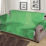 Green Polygonal Geometric Print Sofa Protector