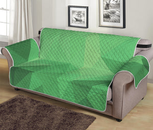 Green Polygonal Geometric Print Sofa Protector