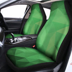 Green Polygonal Geometric Print Universal Fit Car Seat Covers