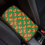 Green Pumpkin Pattern Print Car Center Console Cover