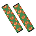 Green Pumpkin Pattern Print Car Seat Belt Covers