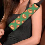 Green Pumpkin Pattern Print Car Seat Belt Covers