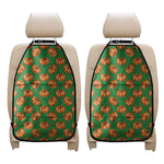 Green Pumpkin Pattern Print Car Seat Organizers