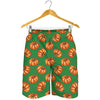 Green Pumpkin Pattern Print Men's Shorts