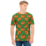 Green Pumpkin Pattern Print Men's T-Shirt