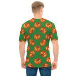 Green Pumpkin Pattern Print Men's T-Shirt