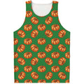 Green Pumpkin Pattern Print Men's Tank Top