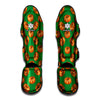 Green Pumpkin Pattern Print Muay Thai Shin Guard