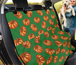 Green Pumpkin Pattern Print Pet Car Back Seat Cover