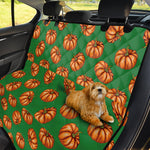 Green Pumpkin Pattern Print Pet Car Back Seat Cover