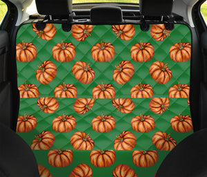 Green Pumpkin Pattern Print Pet Car Back Seat Cover