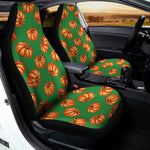 Green Pumpkin Pattern Print Universal Fit Car Seat Covers