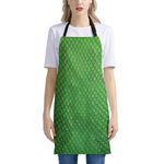 Green Python Snakeskin Print Apron