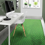 Green Python Snakeskin Print Area Rug