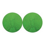 Green Python Snakeskin Print Car Coasters