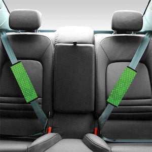 Green Python Snakeskin Print Car Seat Belt Covers