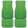 Green Python Snakeskin Print Front and Back Car Floor Mats