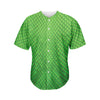 Green Python Snakeskin Print Men's Baseball Jersey