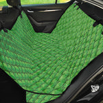 Green Python Snakeskin Print Pet Car Back Seat Cover