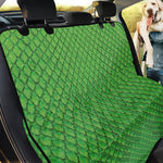 Green Python Snakeskin Print Pet Car Back Seat Cover