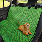 Green Python Snakeskin Print Pet Car Back Seat Cover