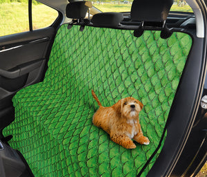 Green Python Snakeskin Print Pet Car Back Seat Cover