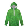 Green Python Snakeskin Print Pullover Hoodie