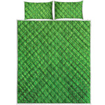 Green Python Snakeskin Print Quilt Bed Set