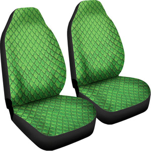 Green Python Snakeskin Print Universal Fit Car Seat Covers