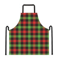 Green Red And Black Buffalo Plaid Print Apron