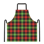Green Red And Black Buffalo Plaid Print Apron