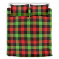 Green Red And Black Buffalo Plaid Print Duvet Cover Bedding Set