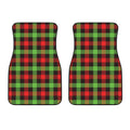 Green Red And Black Buffalo Plaid Print Front Car Floor Mats