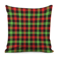 Green Red And Black Buffalo Plaid Print Pillow Cover