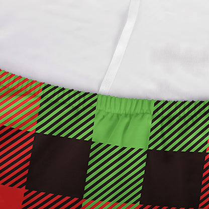 Green Red And Black Buffalo Plaid Print Sofa Cover