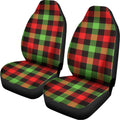 Green Red And Black Buffalo Plaid Print Universal Fit Car Seat Covers
