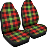 Green Red And Black Buffalo Plaid Print Universal Fit Car Seat Covers