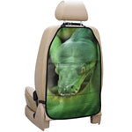 Green Reticulated Python Snake Print Car Seat Organizers