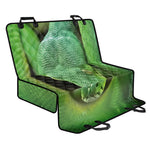 Green Reticulated Python Snake Print Pet Car Back Seat Cover