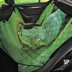 Green Reticulated Python Snake Print Pet Car Back Seat Cover