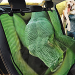 Green Reticulated Python Snake Print Pet Car Back Seat Cover